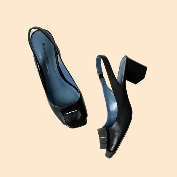 Etienne Aigner Leather Heels - Picture 1 of 7